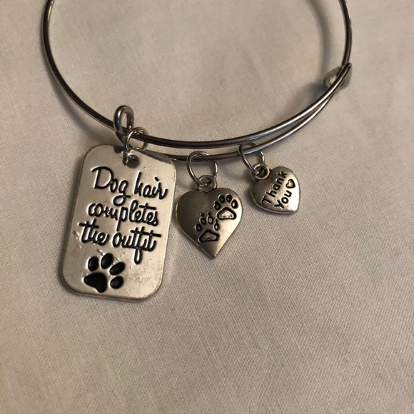 Silver Dog Charm Bracelet - Picture 3 of 4